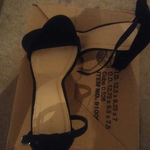 Black Velvet Heels